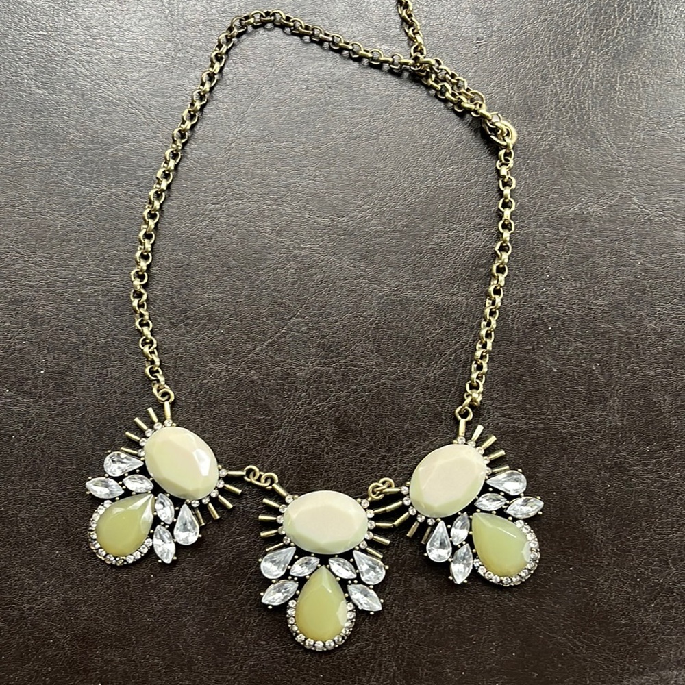 Women statement turquoise necklace